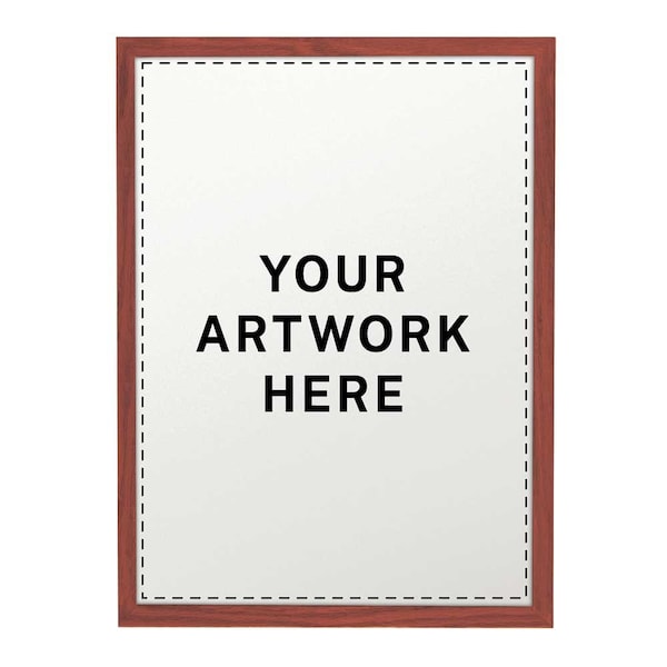 Drop-In Shadowbox, 18"x24", Light Oak/Blac